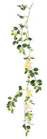 Guirlande artificielle bougainvillier en fleur - intrieur - H.110cm rose clair