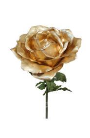 Rose artificielle gante Juliette - dcoration intrieure - H.136cm .50cm or