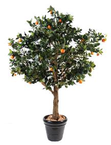 Arbre artificiel fruitier Oranger - intrieur - H.210cm vert orange