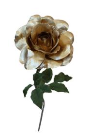 Rose artificielle gante Juliette - dcoration intrieure - H.98cm .26cm or