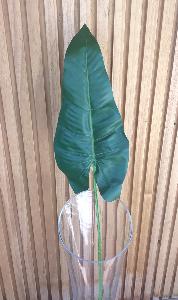 Feuille artificielle de Philodendron - décoration d'intérieur - H.108cm vert