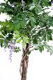 Arbre artificiel fleuri Glycine multi tree - plante d'intérieur - H.180cm parme