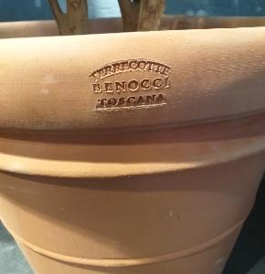 Poterie italienne double rebord Benocci - pot en terre cuite - Ø.30cm