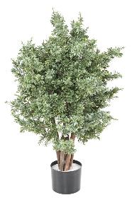 Arbuste artificiel Crossostephium UV résistant - plante d'extérieur - H.100cm