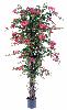 Arbre artificiel fleuri Bougainvillier - plante d'intérieur - H.180cm fuchsia