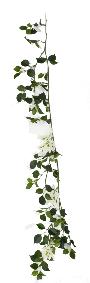 Guirlande artificielle bougainvillier en fleur - intrieur - H.110cm blanc