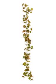 Guirlande artificielle de vigne automne 72 feuilles - intrieur - H.230cm vert rouge