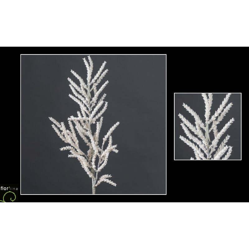 Branche artificielle de Tamarix - Collection Pastel CREME hauteur 77 cm - NO1