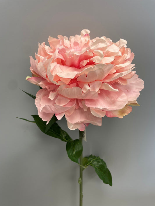 Fleur artificielle Pivoine géante - décoration d'intérieur - H. 80cm - rose - R4