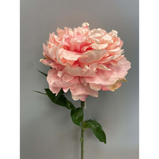 Fleur artificielle Pivoine géante - décoration d'intérieur - H. 80cm - rose - R4
