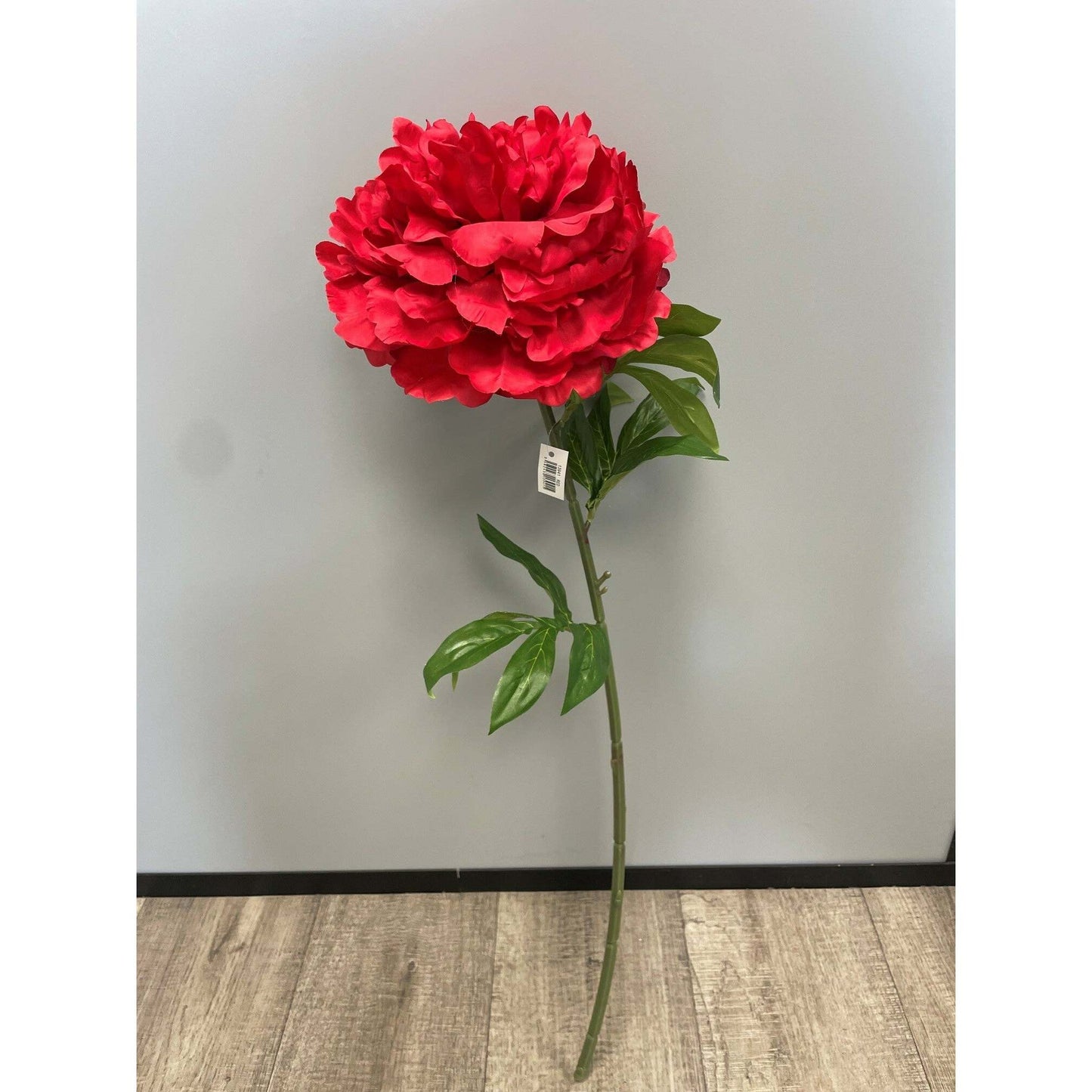 Fleur artificielle Pivoine géante - décoration d'intérieur - H. 80cm - rouge - R4