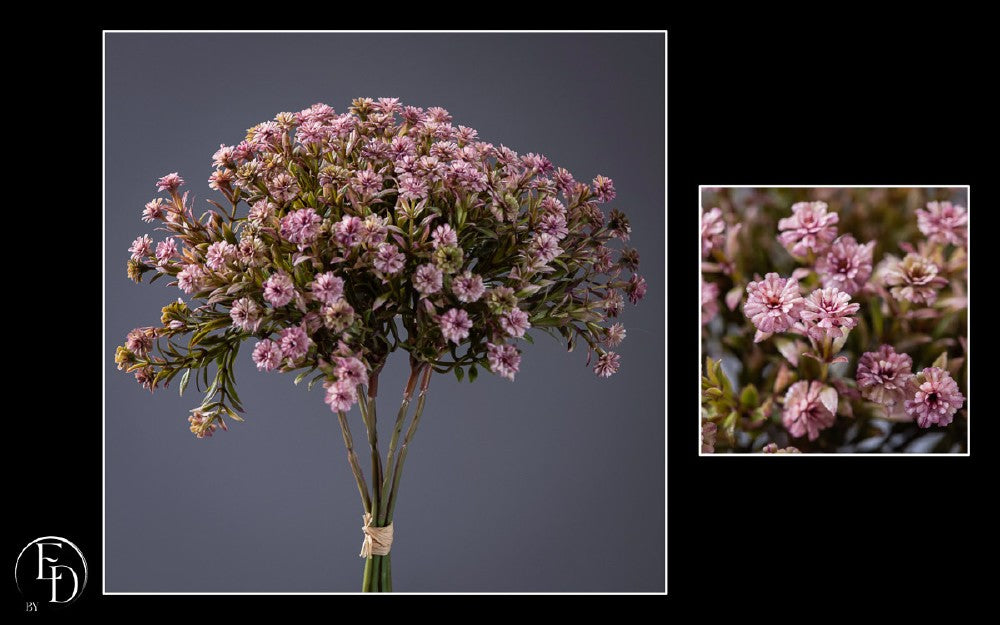 Bouquet de Gypsophile artificiel mauve 44 cm – Douceur romantique et élégance florale S3