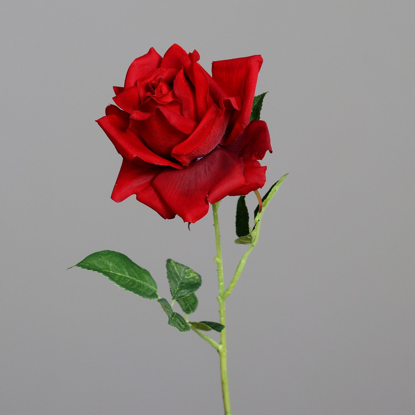 Fleur artificielle - Rose - composition florale - H.55cm rouge