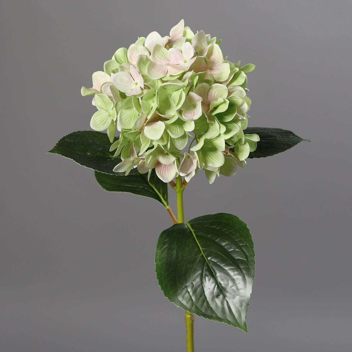 Fleur artificielle Hortensia - création bouquet composition - H.67cm vert Q2