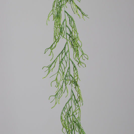 Guirlande artificielle de succulente - feuillage pour intérieur - H.194cm vert