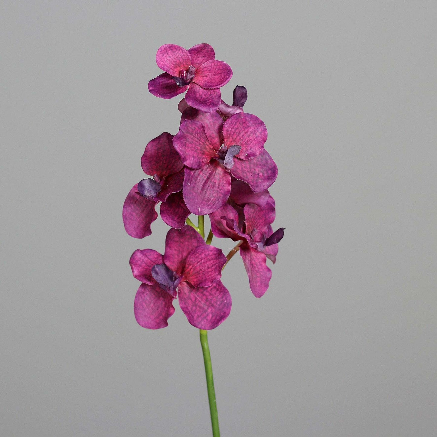 Fleur coupée Orchidée Vanda - Cymbidium - création bouquet artificiel - H.60cm - rose violet R3