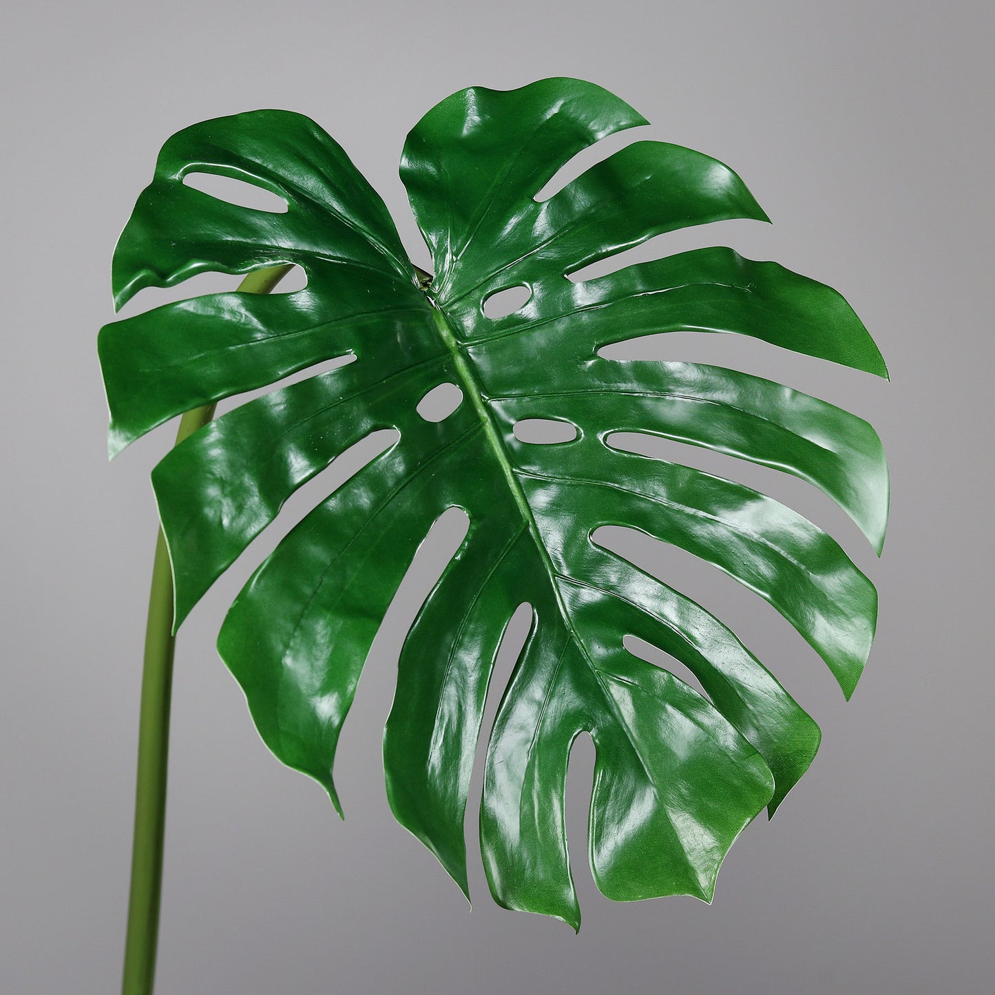Feuille de Monstera géante artificielle - H.146 cm – Grande feuille tropicale sur tige armée - MAG