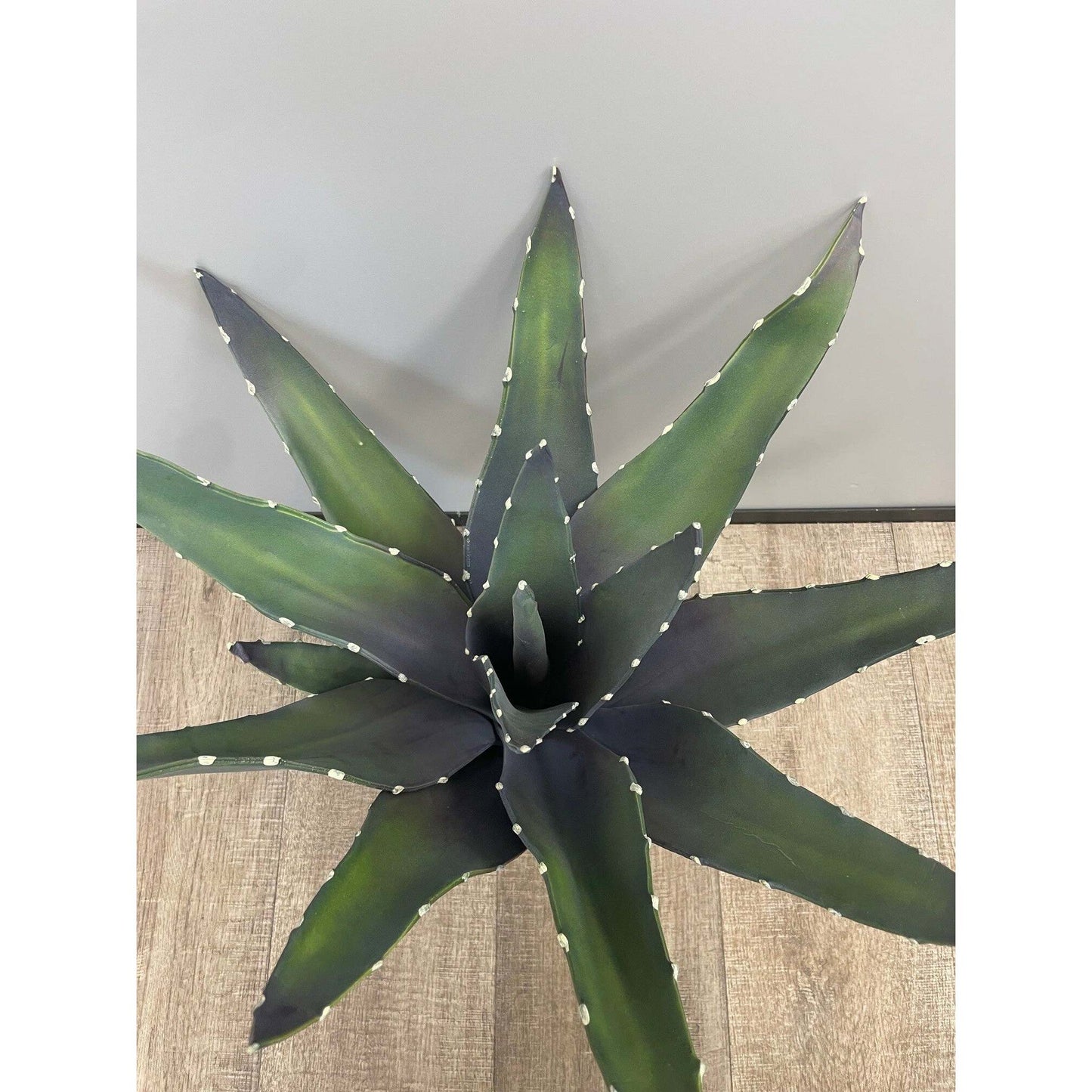 Plante artificielle Aloevera en piquet - cactus artificiel 16 feuilles - H.55cm vert