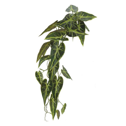 Feuillage artificiel - Chute piquet d'Alocasia - plante verte d'intérieur - H.84