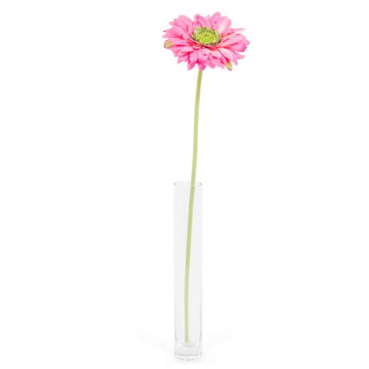 Fleur artificielle Gerbera - composition bouquet artificiel - H.49 cm - fuchsia