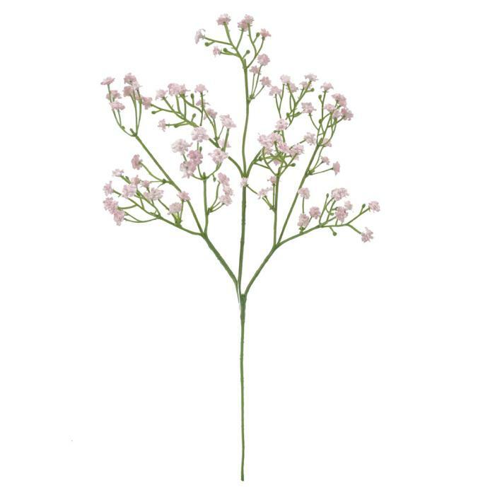 Fleur artificielle Gypsophile - composition bouquet - H.55cm - Rose Q3