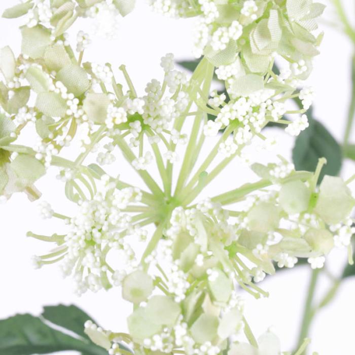 Fleur artificielle HYDRAGEA fleurette - création de bouquet - H.78cm blanc