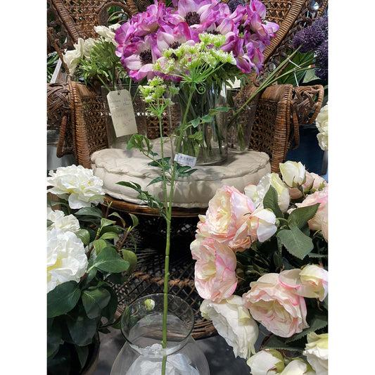 Fleur artificielle HYDRAGEA fleurette - création de bouquet - H.78cm blanc R3