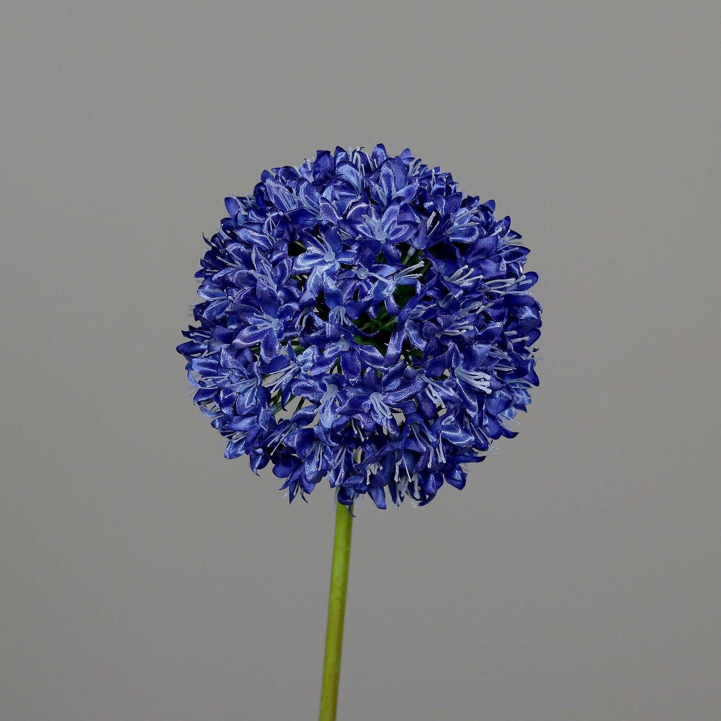 Fleur artificielle Allium tige d'ail d'ornement - composition bouquet - H.87 cm - Bleu Q3