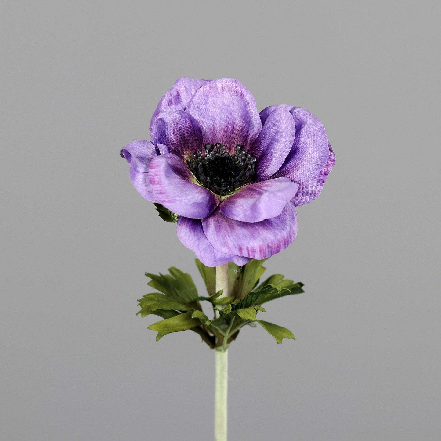 Anémone artificielle 1 fleur - création de bouquet - H.54cm violet poudré - Q3