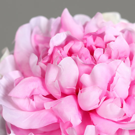 Fleur artificielle Pivoine Rose clair - composition florale - H.63 cm