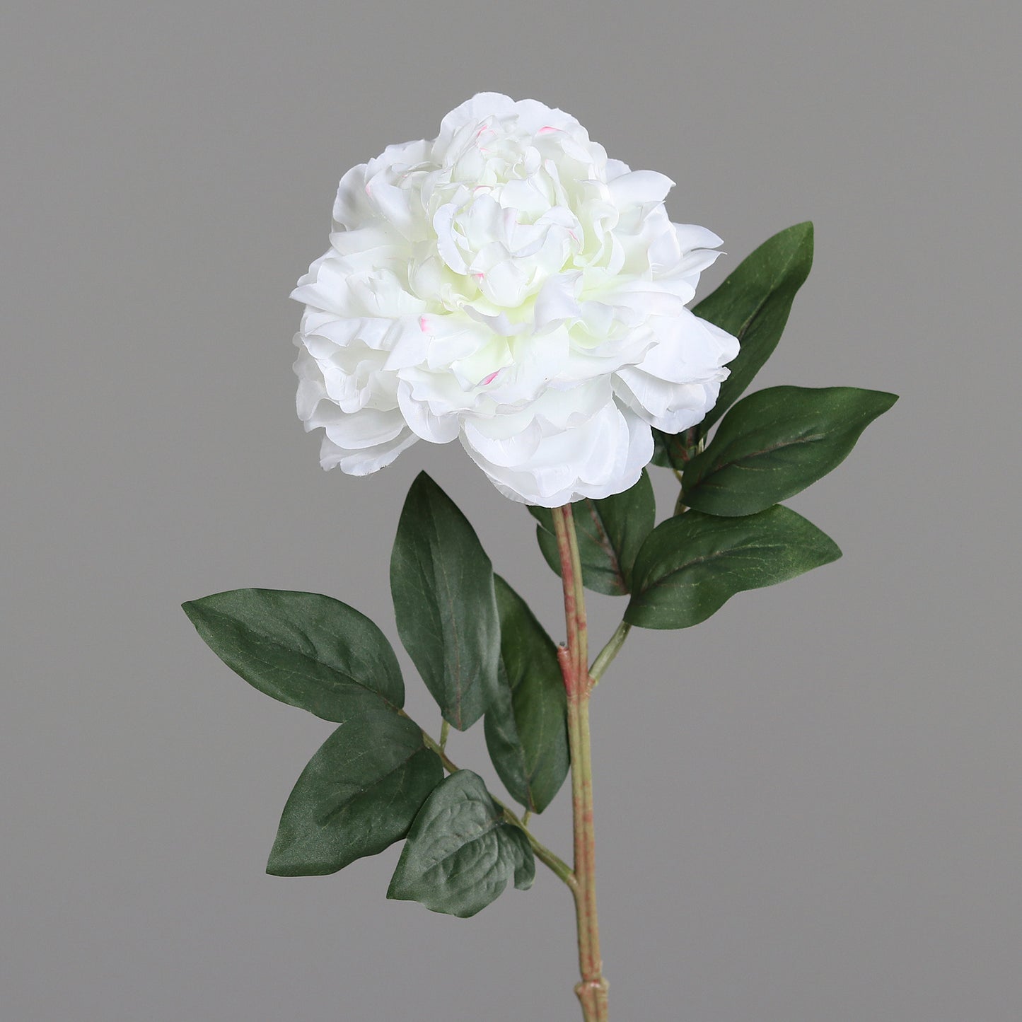 Fleur artificielle Pivoine blanche - composition florale - H.63 cm
