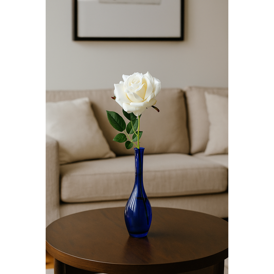 Fleur artificielle - Rose - composition florale - H.55cm crème R2