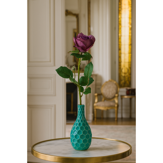 Fleur artificielle - Rose - composition florale - H.66 cm lila R3