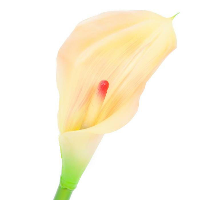 Fleur artificielle (ARUM) Arome - composition bouquet - H.63cm saumon S3