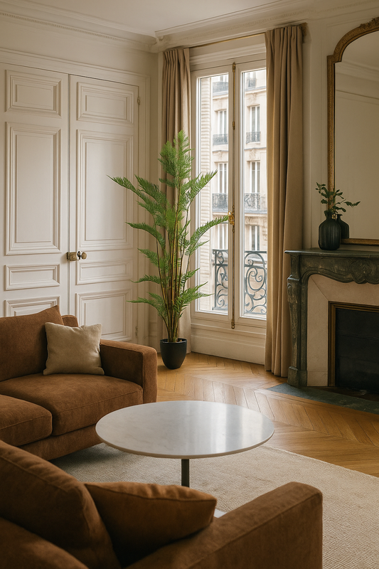 Fougère artificielle en pot - plante intérieur - H.150cm vert