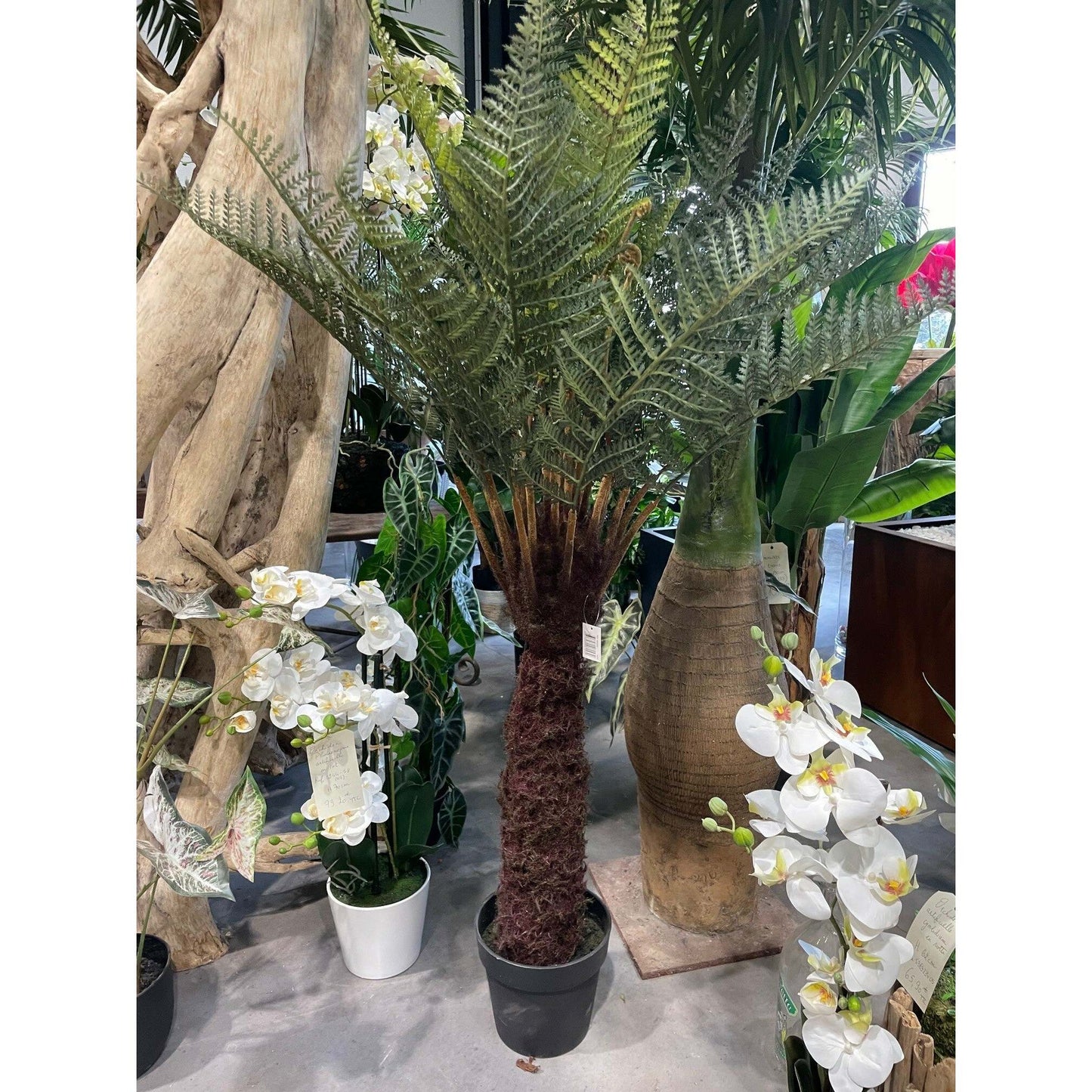 Fougère artificielle Arborescente en pot - plante intérieur - H.125cm vert - Z2