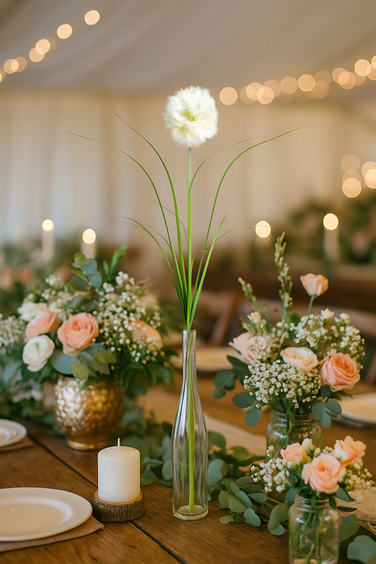 Pissenlit artificiel avec herbe - plante verte d'intérieur - H.79cm