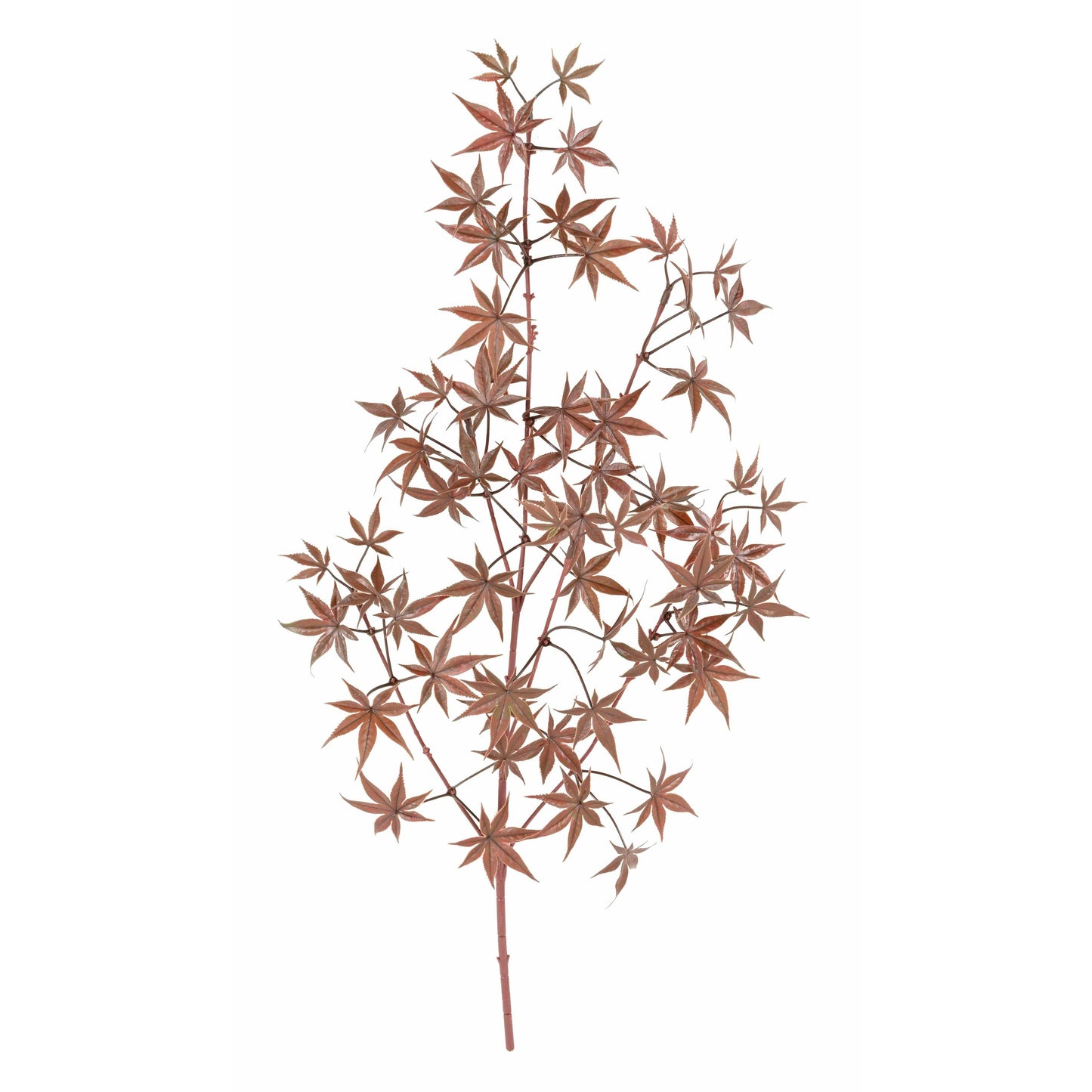 Feuillage artificiel Branche d'Aralia - décoration extérieur - H.70cm rouge/marron - B2