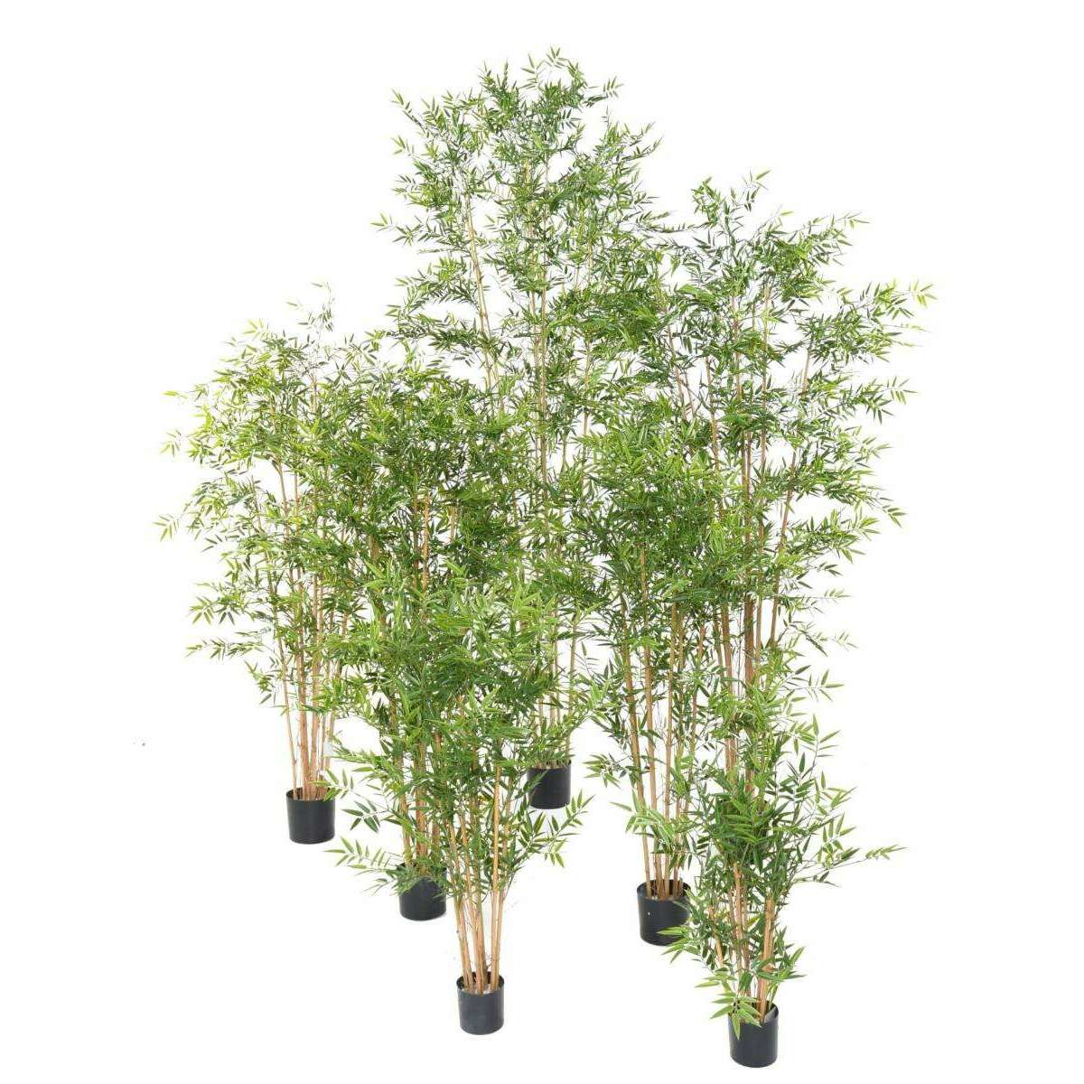Arbre artificiel Bambou Japanese UV résistant - intérieur extérieur - H.320cm vert