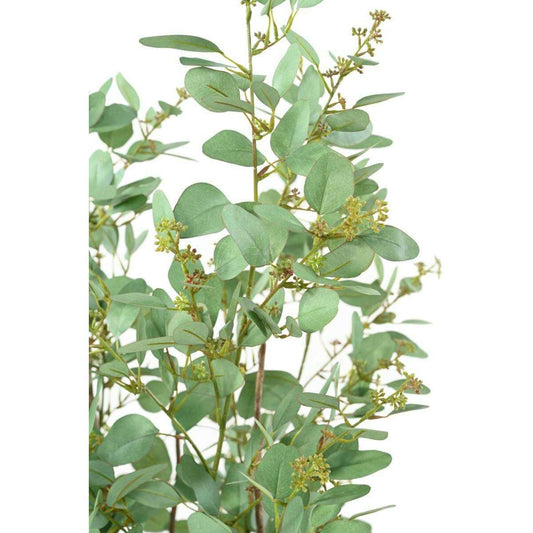 Arbre artificiel Eucalyptus - plante synthétique d'intérieur - H.160cm vert