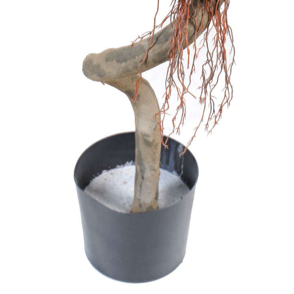 Arbre artificiel Ficus spirale 2 boules - plante d'intérieur - H.180cm vert