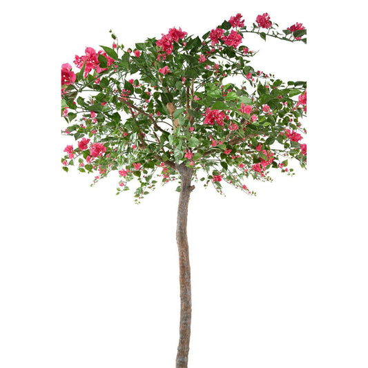 Arbre artificiel fleuri Bougainvillier Tree - plante d'intérieur - H.280cm Fuchsia