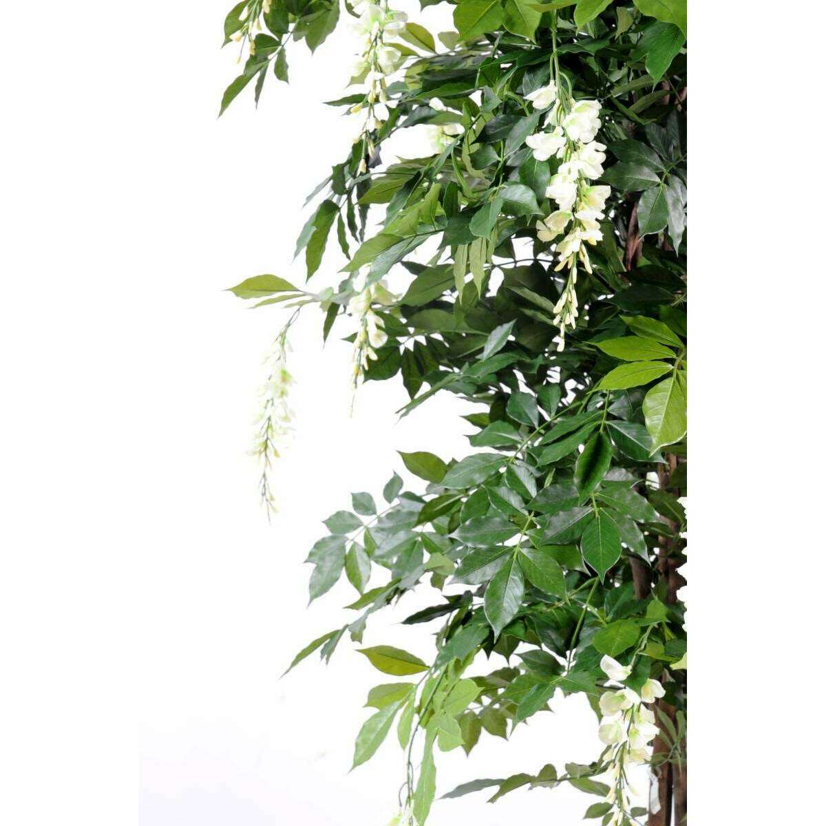 Arbre artificiel fleuri Glycine multi tree - plante d'intérieur - H.180cm blanc