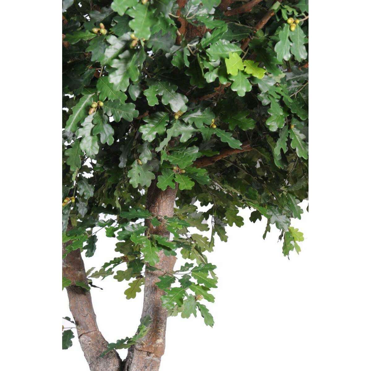 Arbre artificiel forestier Chêne - plante d'intérieur - H.620cm feuillage vert