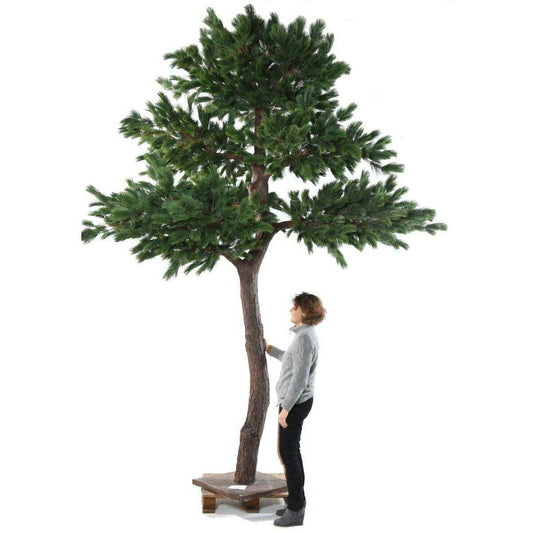 Arbre artificiel forestier Pin Luxe - arbre méditerranéen intérieur - H.400cm