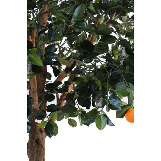 Arbre artificiel fruitier Oranger - intérieur - H.210cm vert orange