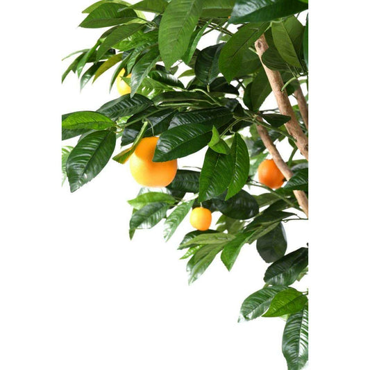 Arbre artificiel fruitier Oranger - intérieur - H.250cm vert orange