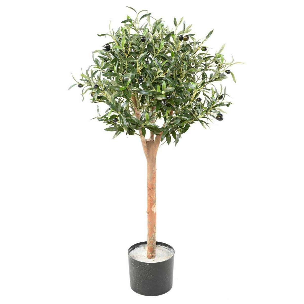 Arbre artificiel Olivier Eco - plante pour intérieur - H.110cm vert