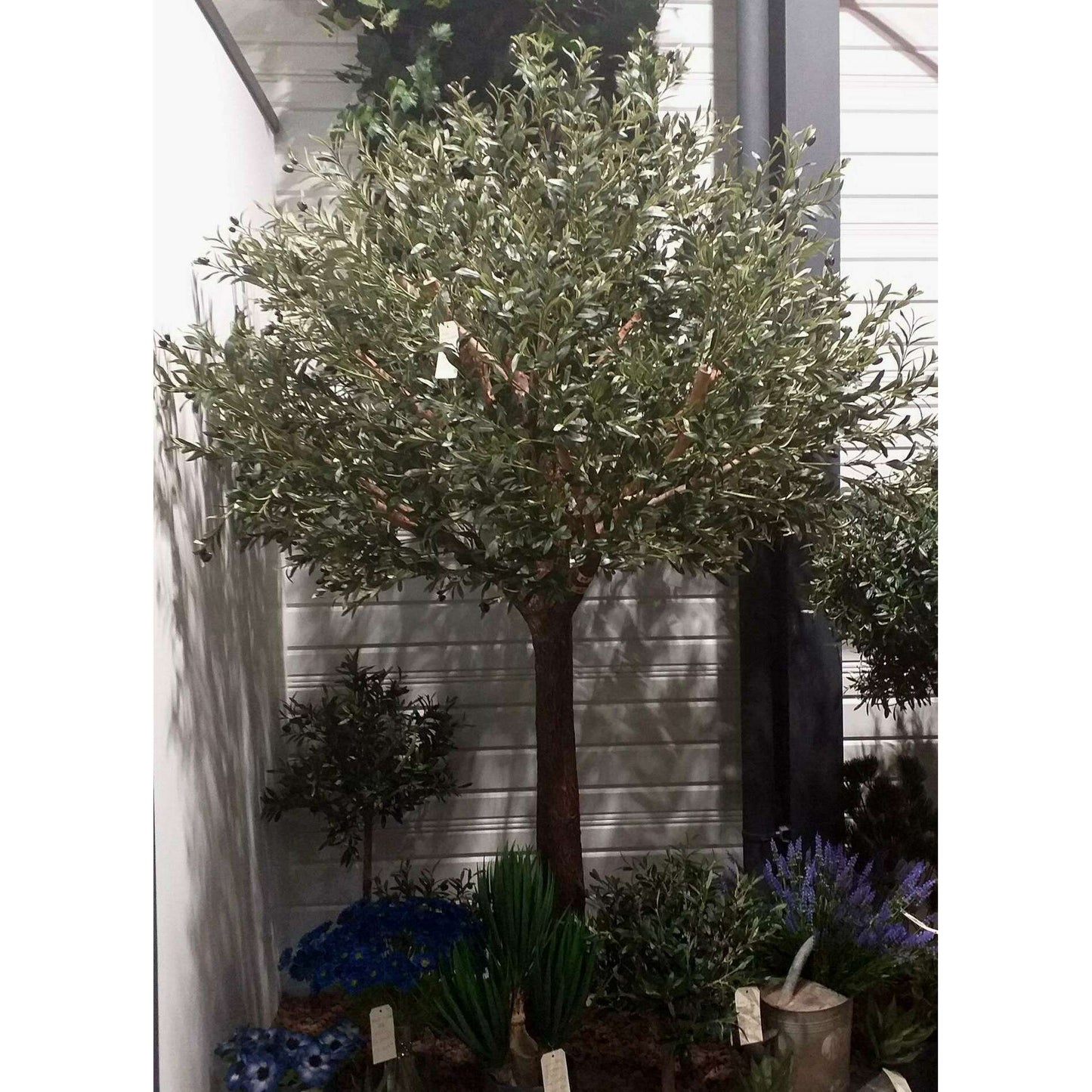 Arbre artificiel Olivier sur platine - plante pour intérieur - H.270cm