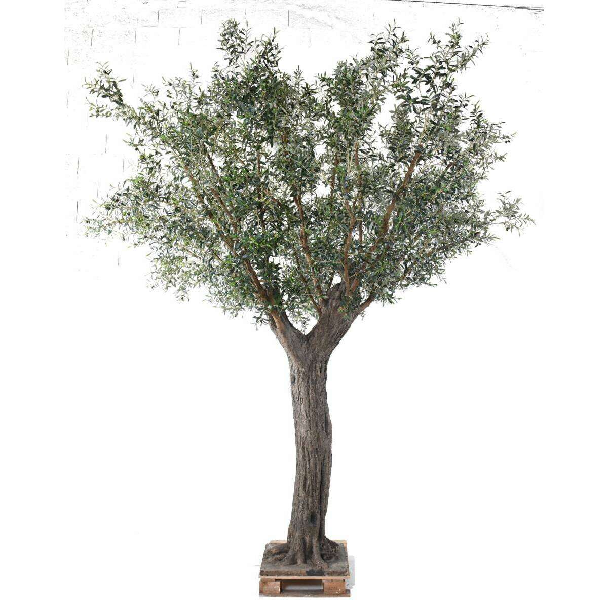 Arbre artificiel Olivier sur platine - plante pour intérieur - H.390cm